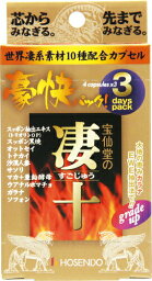 【ネコポス送料無料】宝仙堂 凄十 豪快3dayパック(4粒入り)x3すごじゅう スゴジュウ 凄十 豪快3dayパック スリーデイパック【P2B】