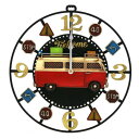 ブリキclock 掛け時計 bus 43172(3)