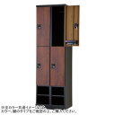 豊國工業 下段オープンタイプハンガーパイプ式4人用2列2段 W525 RLK-TKPN4452-BMB(3)