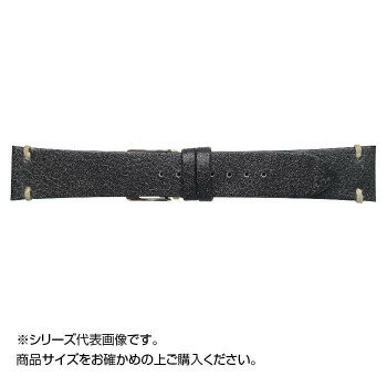 Emitta(エミッタ) 時計バンド ストーンズ 19mm ブラック (美錠:銀) ES-A19 Emitta(エミッタ) 時計バンド ストーンズ 19mm ブラック (美錠:銀) ES-A19