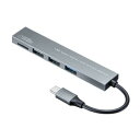 サンワサプライ Type-C 3ポート コンボスリムハブ カードリーダー付き USB-3TCHC19S(2)