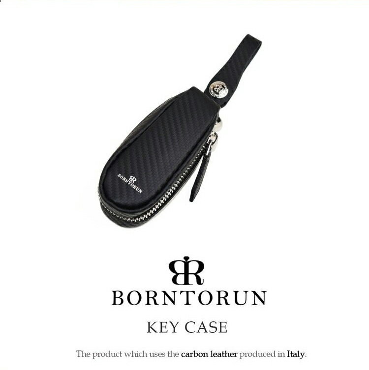 【半額以下】各1点限定　本革 ブランド BORNTORUN【ヌメ革 メンズ キーケース】イタリア製 ビジネス 革..