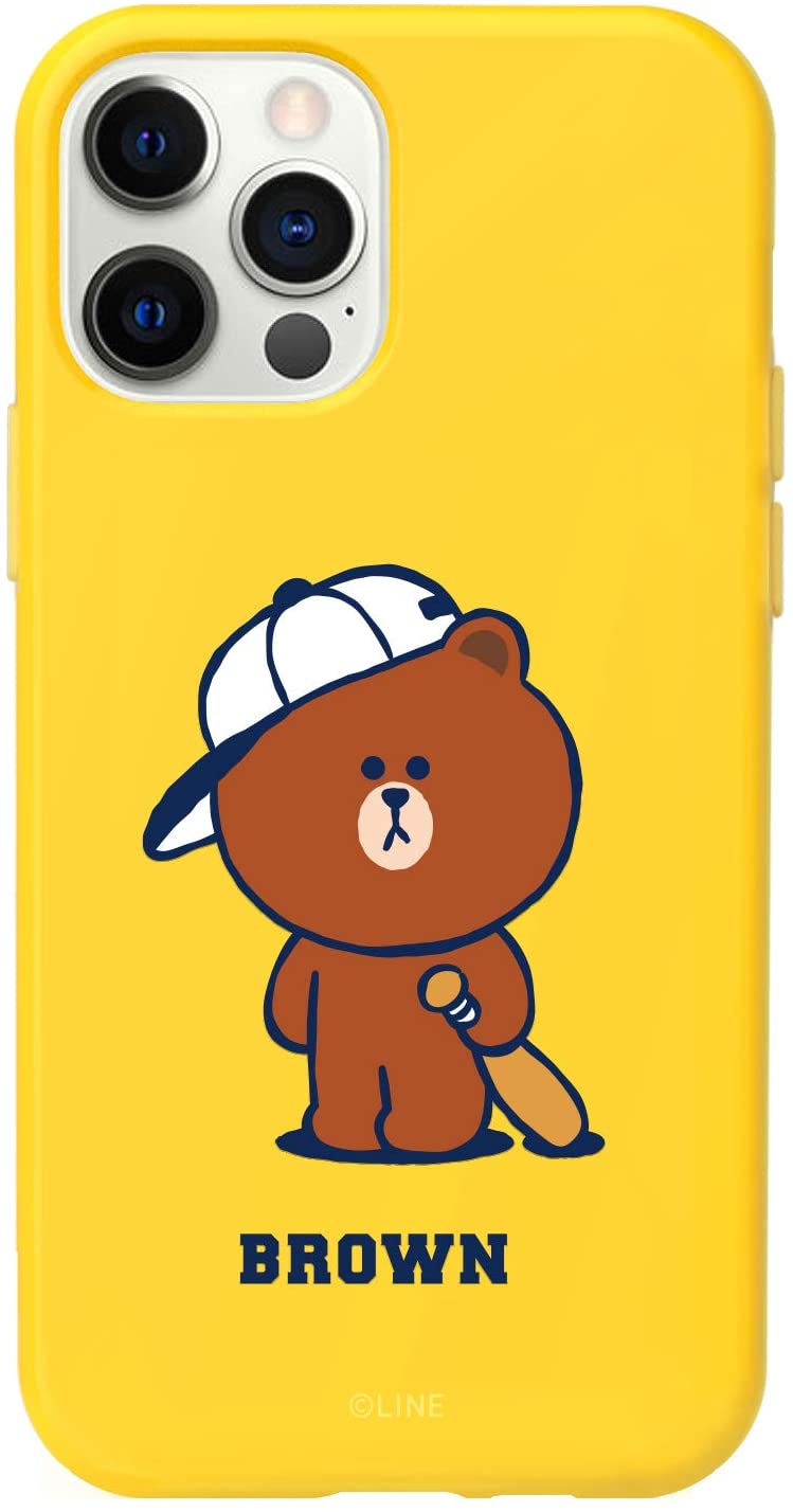 Rakuten - [LINE FRIENDS 公式ライセンス品] iPhone 12 ケース 12 Pro ソフト ケース ライン フレンズ [ ブラウン マット仕上げ TPU アイフォン 12 プロ カバー ] Brown's Sports Club BROWN KCE-CSB067【国内正規品/(キャラクターグッズ)