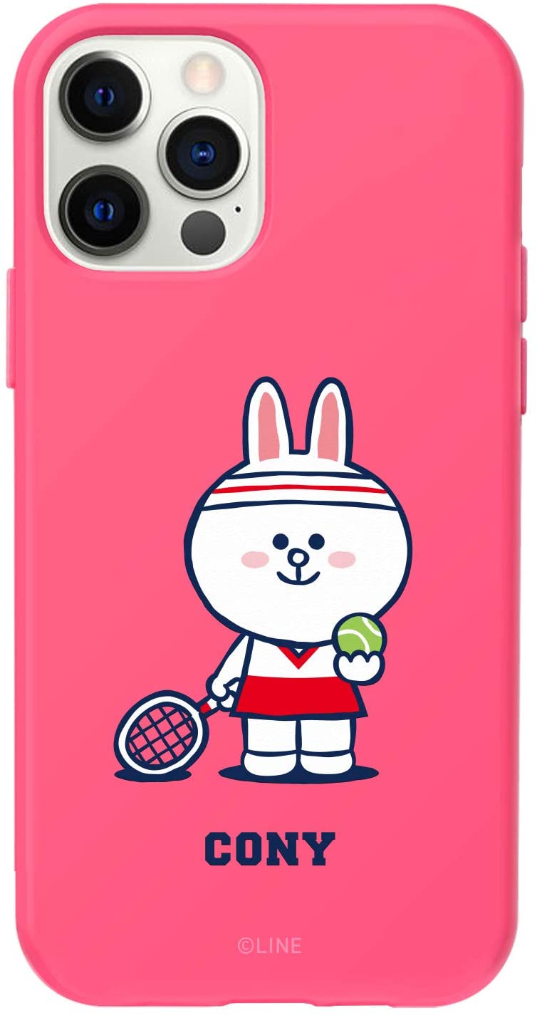 [LINE FRIENDS 公式ライセンス品] iPhone 12 ケース 12 Pro ソフト ケース ライン フレンズ [ コニー マット仕上げ TPU アイフォン 12 プロ カバー ] Brown's Sports Club CONY KCE-CSB068【国内正規品/(キャラクターグッズ)