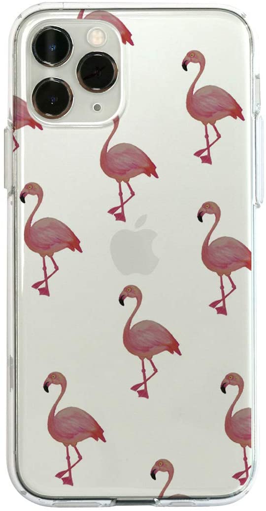 Rakuten - Dparks iPhone 11 Pro ソフト/クリア/スマホケース フラミンゴ(ディーパークス)5.8インチ Ds17242i58R(キャラクター グッズ)