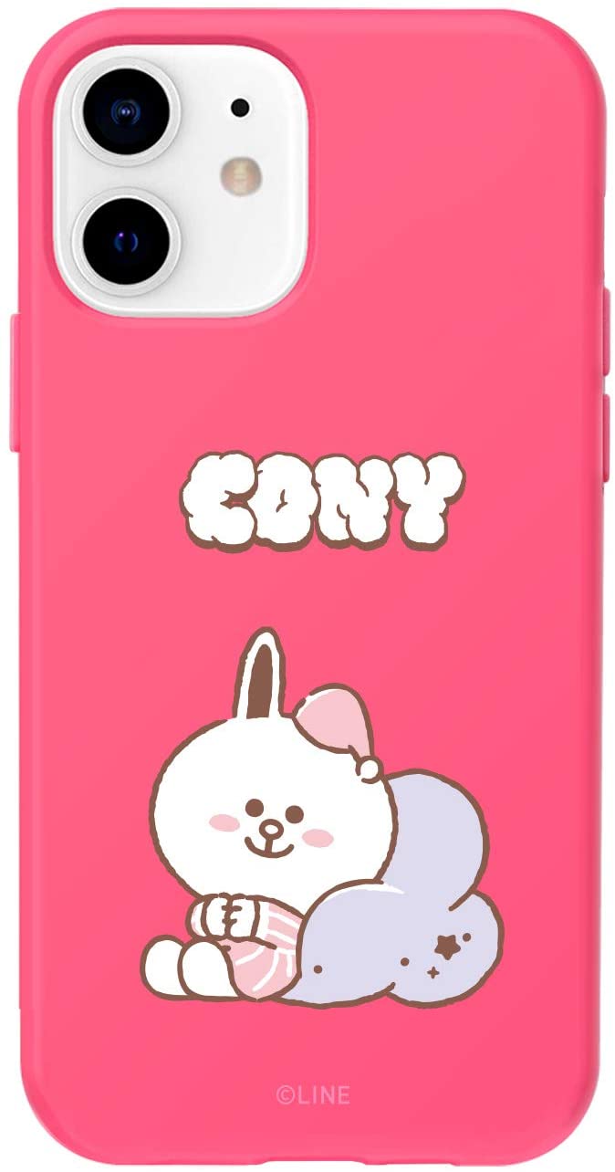 [LINE FRIENDS 公式ライセンス品] iPhone 12 mini ソフト ケース ライン フレンズ [ コニー マット仕上げ TPU アイフォン 12 ミニ カバー ] Dreamy Night CONY KCE-CSB045【国内正規品/(キャラクターグッズ)