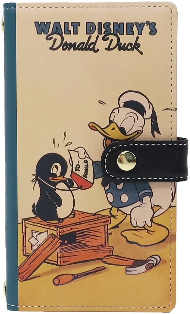 Rakuten - ドナルドダック1 スマートフォン汎用手帳型 スマホケース/カバー/クラシックポスターシリーズ(キャラクター グッズ)