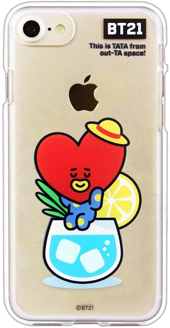 BT21 iPhone 8/7/X}zP[X/CLEAR SOFT SUMMER DOLCE TATA BT21 KCB-CDT004(LN^[ ObY)