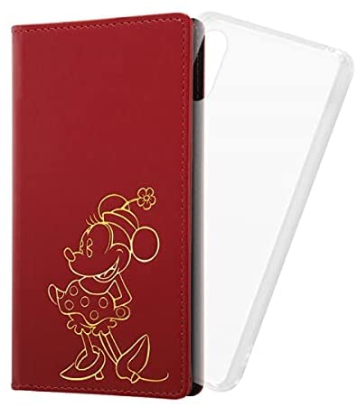 Rakuten - Xperia Ace II 『ディズニーキャラクター』/手帳型 FLEX CASE ホットスタンプ/『ミニーマウス』(キャラクターグッズ)