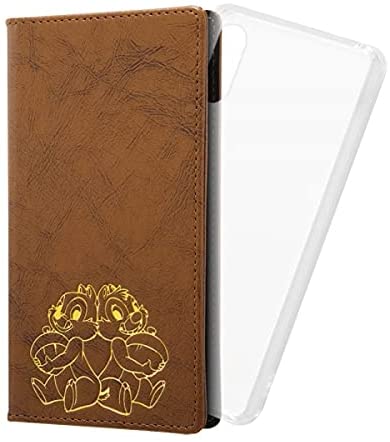 Rakuten - Xperia Ace II 『ディズニーキャラクター』/手帳型 FLEX CASE ホットスタンプ/『チップ＆デール』(キャラクターグッズ)