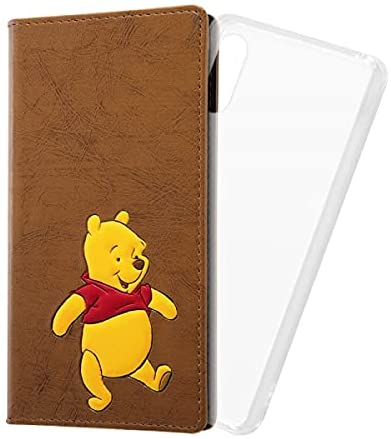 Rakuten - Xperia Ace II 『ディズニーキャラクター』/手帳型 FLEX CASE ポップアップ/『プー』(キャラクターグッズ)