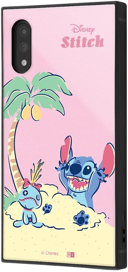 Rakuten - Xperia Ace II/『ディズニーキャラクター』/耐衝撃ハイブリッドケース KAKU/『リロ＆スティッチ/砂遊び』(キャラクターグッズ)