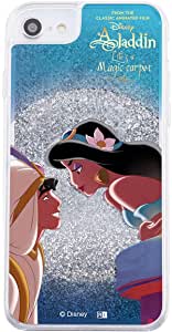 Rakuten - iPhone SE(第2世代)/8 / 7 / 6s / 6 / 『ディズニーキャラクター』/ラメ グリッターケース/アラジンとジャスミン(キャラクターグッズ)