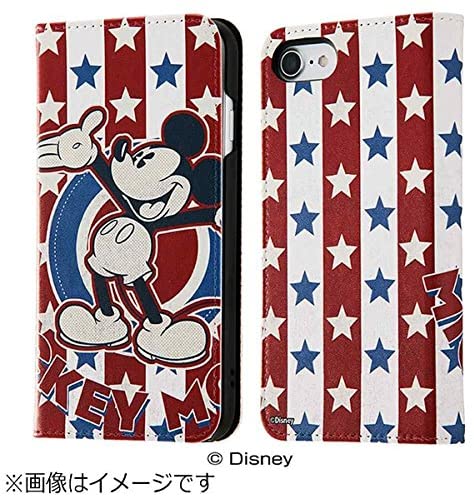 Rakuten - ディズニー iPhone7 (4.7インチ) スマホブックカバーケース (手帳型/スマホケース) ミッキーマウス7 IJ-DP7LC/MK007(キャラクター グッズ)