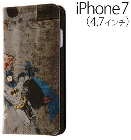 Rakuten - バットマン iPhone7 (4.7インチ) 専用 スマホブックカバーケース (手帳型/スマホケース)/バットマン2 IJ-WP7LC/BM017(キャラクター グッズ)