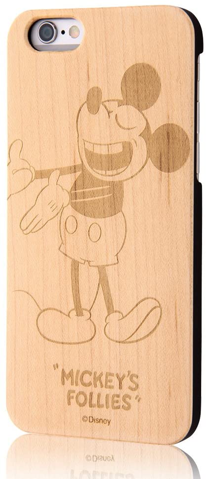Rakuten - iPhone6/6s ディズニー/ウッド/スマホケース/ミッキー(キャラクター グッズ)