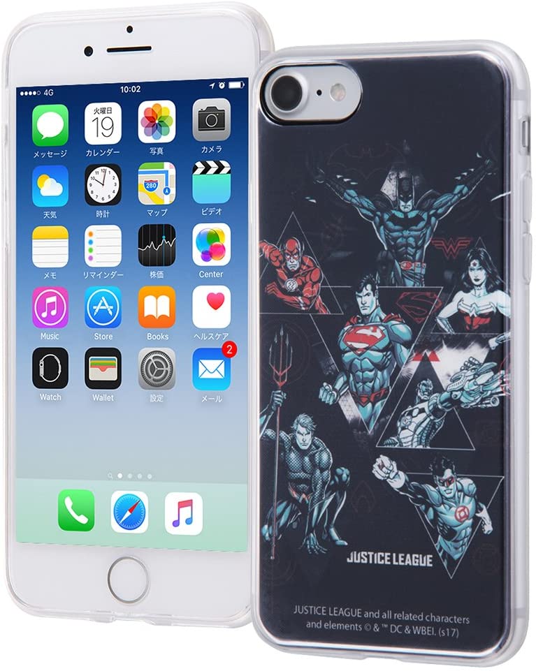 iPhone 8/7 저스티스 리그 TPU/스마트폰 케이스 후면 패널/집합 A(캐릭터 상품)
