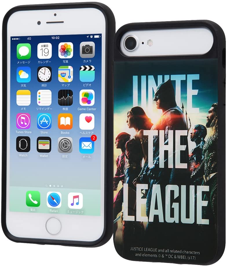iPhone 8/7/6s/6 ジャスティス・リーグ 耐衝撃/スマホケース キャトル/ポスターアートB(キャラクター グッズ)