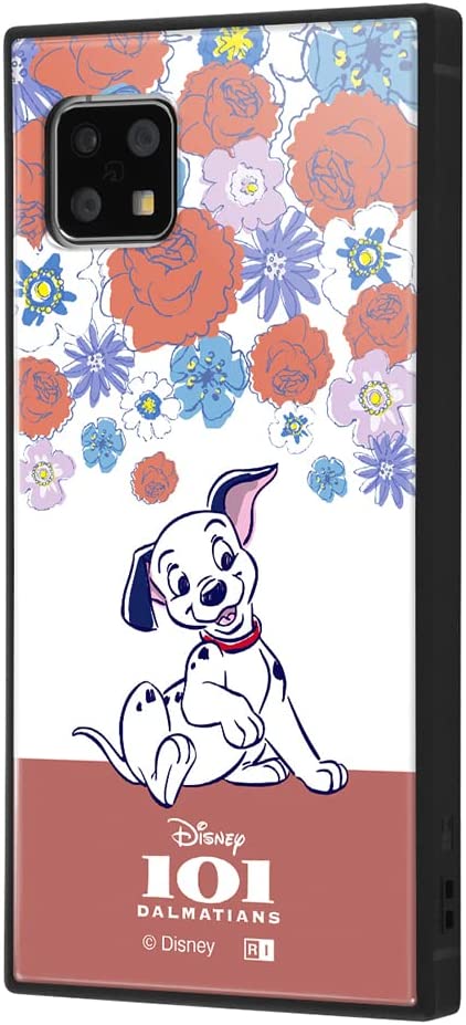 イングレム AQUOS sense4 / sense4 lite / sense4 basic / sense5G / 『ディズニーキャラクター』/耐衝撃ハイブリッドケース KAKU / 子犬_フラワー IQ-DAQSE4K3TB/DL2(キャラクターグッズ)