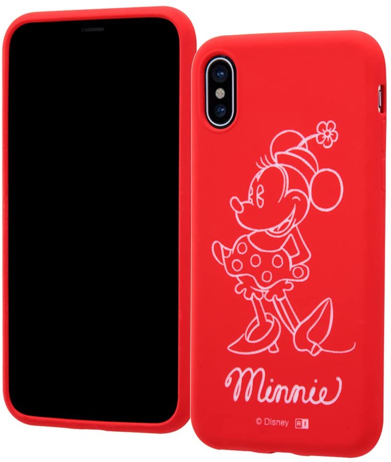 Rakuten - iPhoneX/iPhoneXs スマホケース ディズニー/スマホケース/ カーヴィング/ミニー IN-DP8C/MN(キャラクター グッズ)
