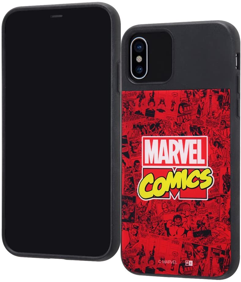 Rakuten - iPhoneX スマホケース/MARVEL/耐衝撃/スマホケースキャトル パネル/『マーベル ロゴ』_1(キャラクター グッズ)