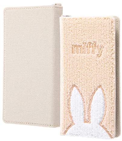 Rakuten - 『ミッフィー』 汎用/多機種対応 手帳型/スマホケース FLEX SSサイズ サガラ刺繍/『ベージュ』(キャラクター グッズ)