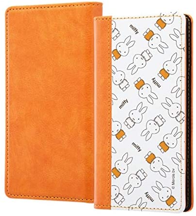 Rakuten - 『ミッフィー』 汎用/多機種対応 手帳型/スマホケース FLEX バイカラー01 SS/『オレンジ/ミッフィー総柄』(キャラクター グッズ)
