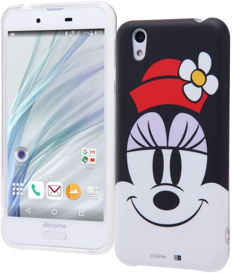 Rakuten - AQUOS sense ディズニー/TPU/ソフト/スマホケース クローズアップ/ミニー(キャラクター グッズ)