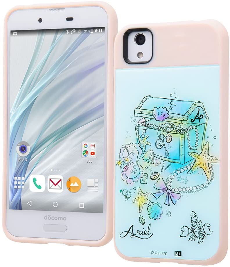 Rakuten - AQUOS sense/sense lite/ディズニー OTONA/耐衝撃/スマホケース キャトル/『アリエル』_2(キャラクター グッズ)