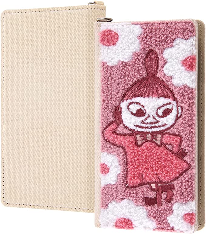 Rakuten - 『ムーミン』/汎用手帳型ケース FLEX Sサイズ サガラ刺繍/リトルミイとお花 IN-AFXSSGR3/MT29(キャラクターグッズ)