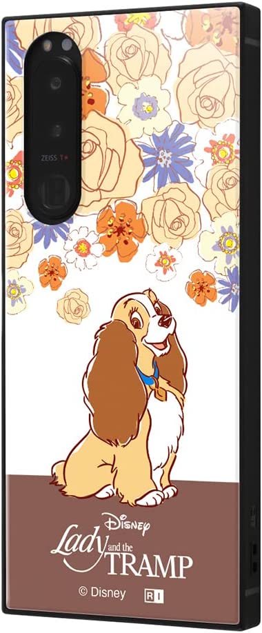 Rakuten - イングレム Xperia 5 III / 『ディズニーキャラクター』/耐衝撃ハイブリッドケース KAKU / レディ_フラワー IQ-DXP5M3K3TB/WN2(キャラクターグッズ)