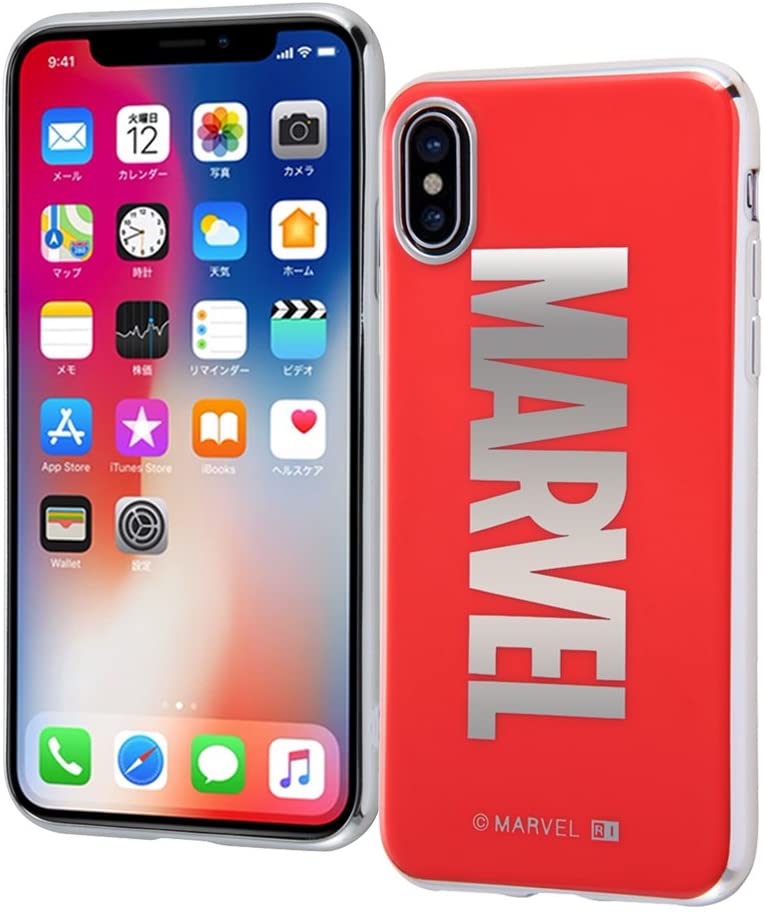 Rakuten - iPhoneX マーベル ロゴ/ TPU/ソフト/スマホケース メタリック/マーベルロゴ(キャラクター グッズ)