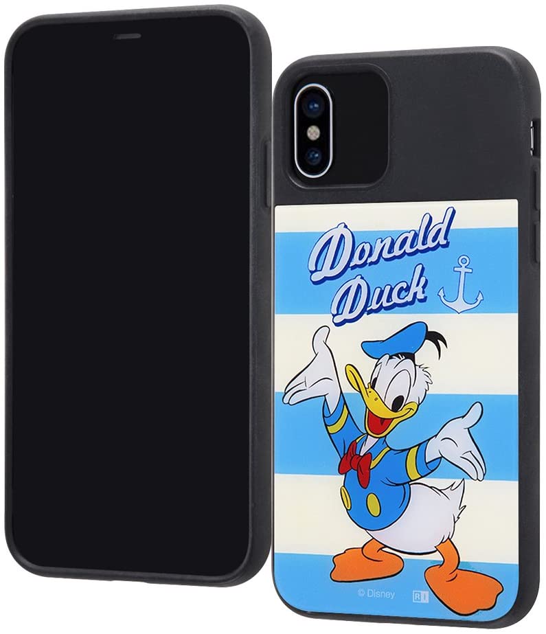 Rakuten - iPhoneXs スマホケース/iPhoneX スマホケース ディズニー 耐衝撃/スマホケース キャトル パネル ドナルドダック_2(キャラクター グッズ)