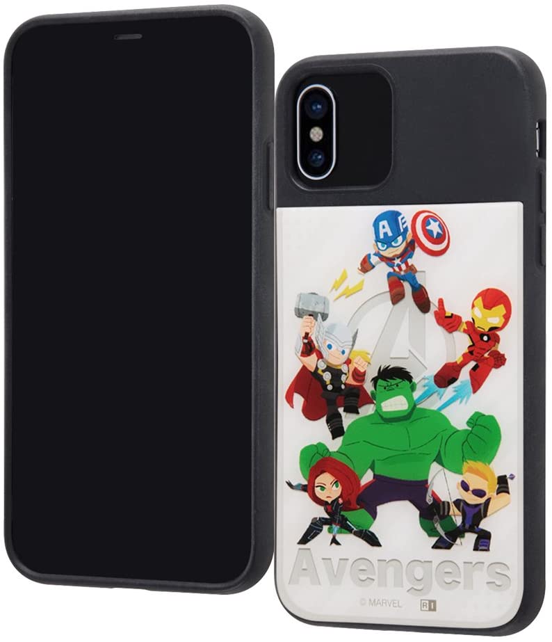 Rakuten - iPhoneX スマホケース/MARVEL/耐衝撃/スマホケースキャトル パネル/『アベンジャーズ』_1(キャラクター グッズ)