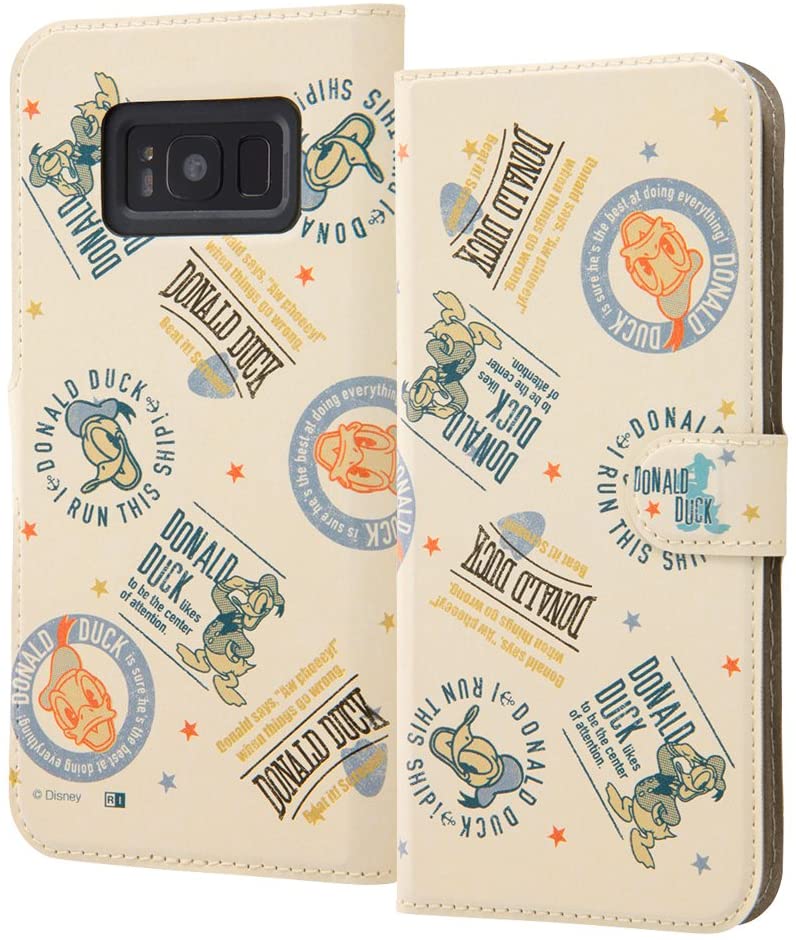 Rakuten - Galaxy s8+ ディズニー/ 手帳型/スマホケースケース マグネット/ ドナルドダック6(キャラクター グッズ)