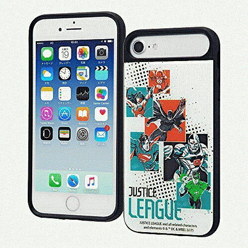 iPhone 8/7/6s/6 저스티스 리그 내충격 스마트폰 케이스 캐틀/집합 A(캐릭터 상품)