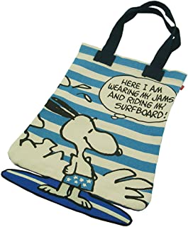 Rakuten - スヌーピー 足パタパタ トートBAG Peanuts SURFS UP(BL)(キャラクター グッズ)