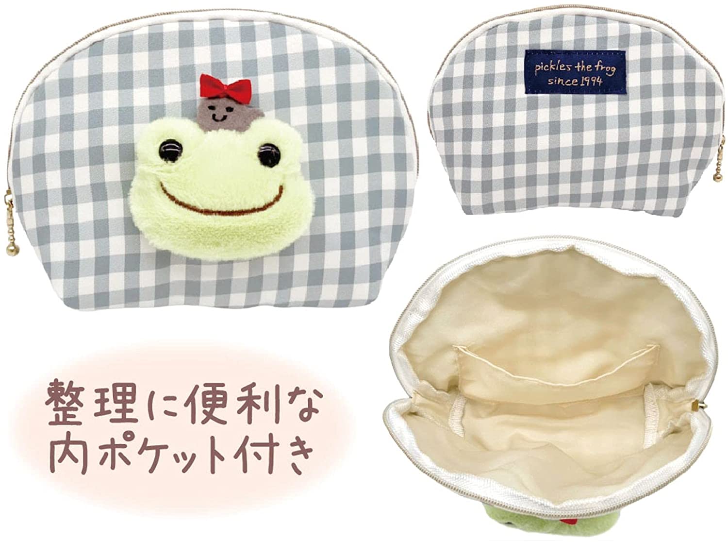 Rakuten - ナカジマコーポレーション ピクルス ボアフェイス ラウンドポーチ 166456-21(キャラクターグッズ)