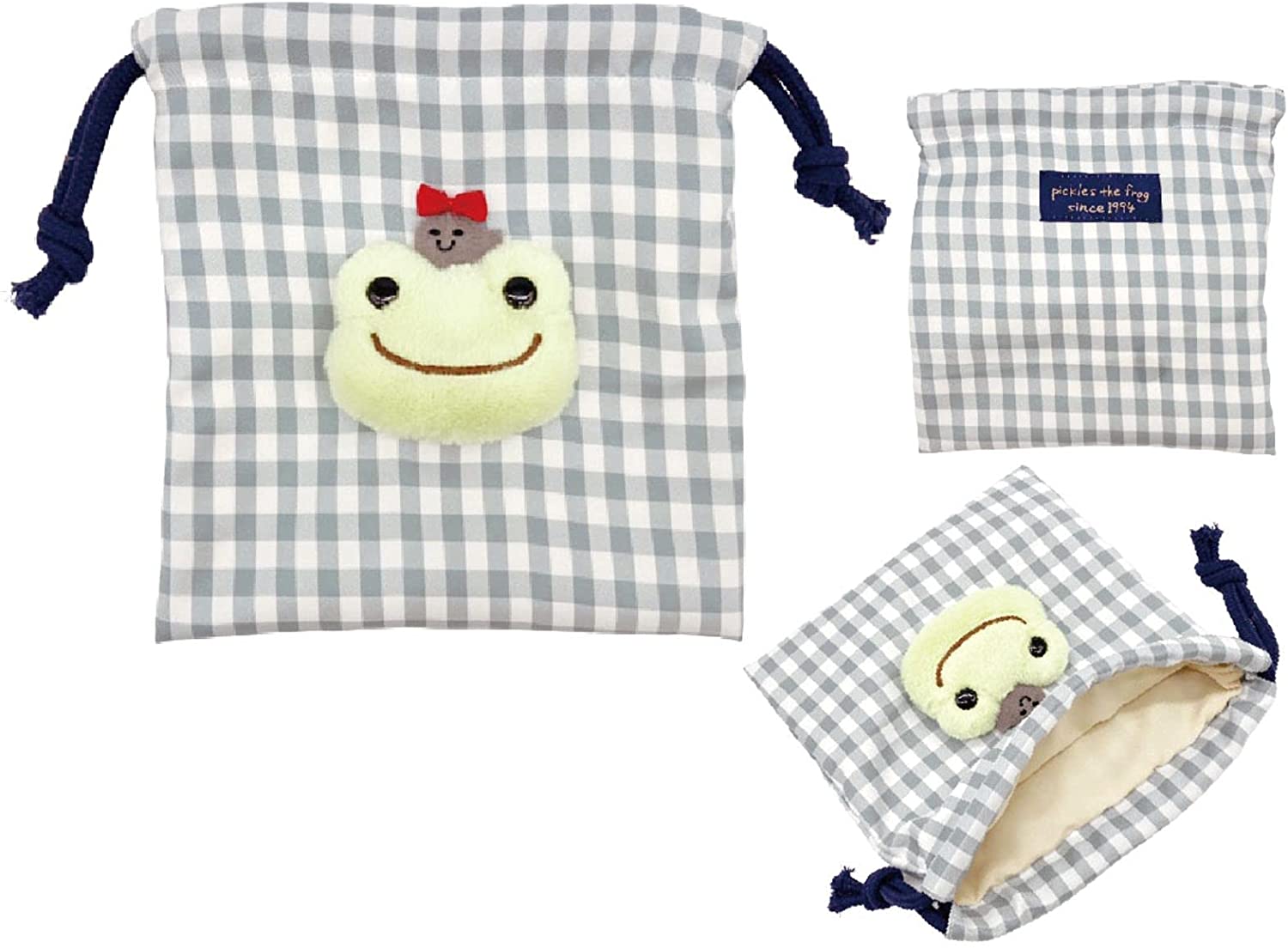 ナカジマコーポレーション ピクルス ボアフェイス 巾着 166463-21(キャラクターグッズ)