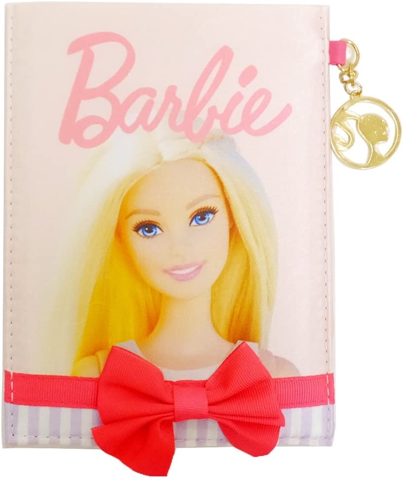 Barbie バービー 折りたたみミラー 鏡 サテン ライトピンク 31287(キャラクターグッズ)