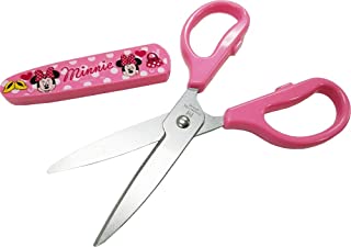 ヤクセル キッチンはさみ 日本製 ディズニー 子供用 ミニー キャップ付き(キャラクター グッズ)