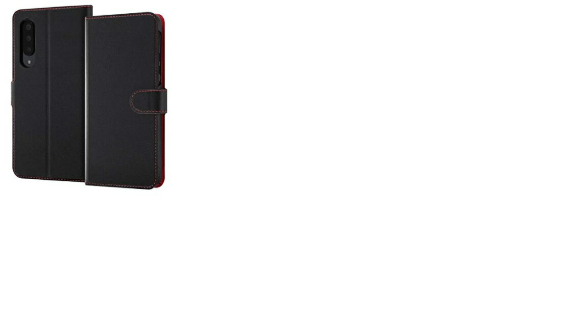 Rakuten - レイ・アウト AQUOS zero5G basic AQUOS zero5G basic DX 手帳型ケース シンプル マグネット/ブラック/レッド