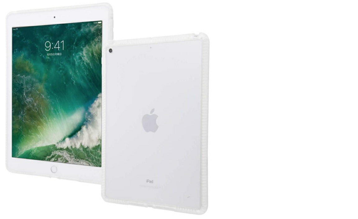 Rakuten - イングレム iPad 9.7 ケース (iPad 9.7インチ 2017年モデル) ハイブリッドケース 耐衝撃/ブラック IN-PA8CC7/B