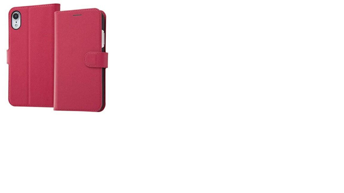 Rakuten - レイ・アウト iPhone XR用 手帳型ケース シンプル マグネット（ピンク） RT-P18ELC1/P
