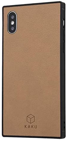Rakuten - INGREM iPhone XS/X 耐衝撃オープンレザーケース KAKU/ライトブラウン IS-P20KOL1/LB ライトブラウン