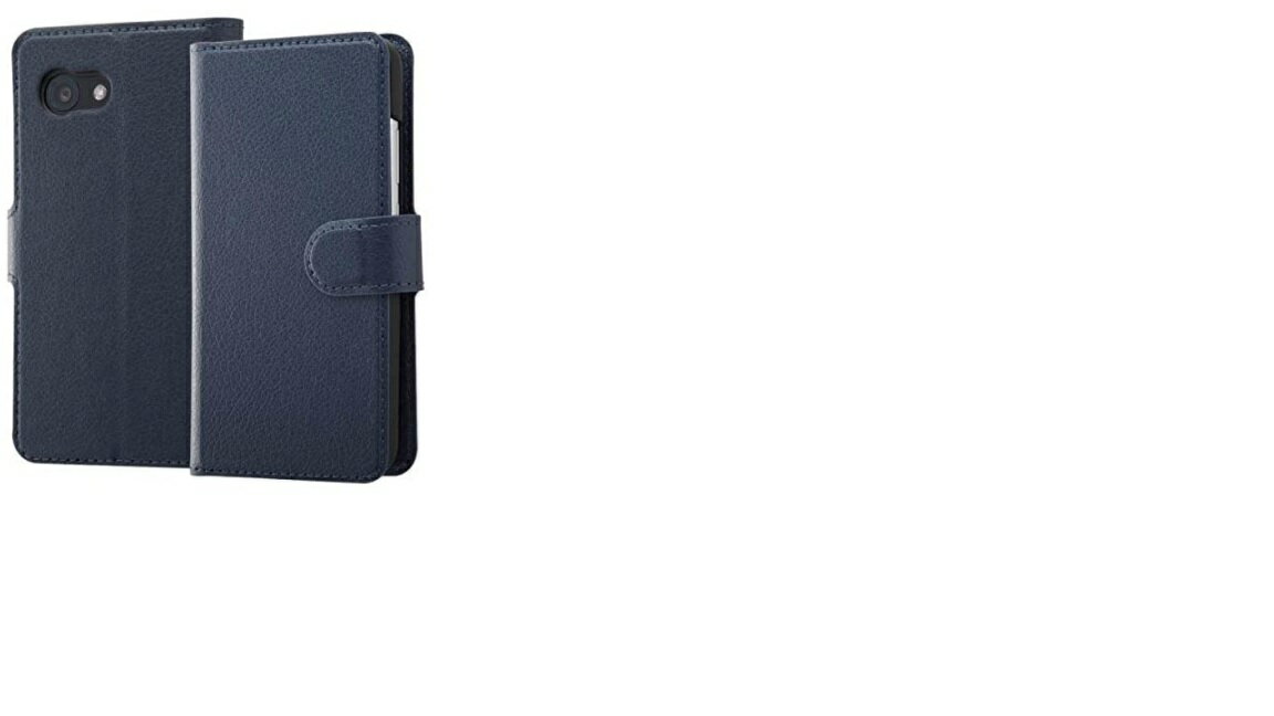 Rakuten - レイ・アウト AQUOS R2 compact用 手帳型ケース シンプル マグネット(ダークネイビー) RT-AQR2COELC1/DN