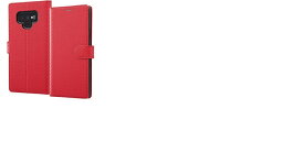 イングレム Galaxy Note9 手帳型ケース カーボン/レッド IN-GN9LBC12/R