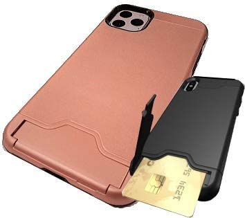 Rakuten - iPhone11 Pro Max/耐衝撃 スマホケース/カード収納/コモディア (ローズゴールド)