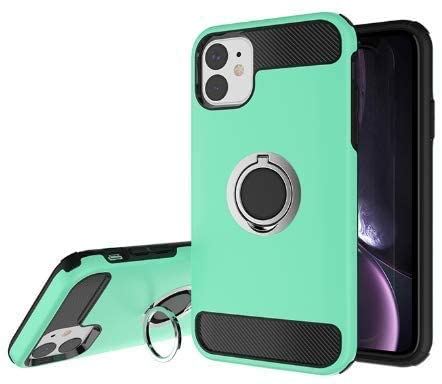 Rakuten - iPhone11 Pro 耐衝撃 スマホケース/360度回転リング付き/コモディア (ミントグリーン)