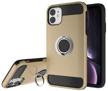 Rakuten - iPhone11 Pro Max 耐衝撃 スマホケース/360度回転リング付き/コモディア(ゴールド)